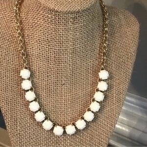 kate spade Gold Chain Necklace with White Stones